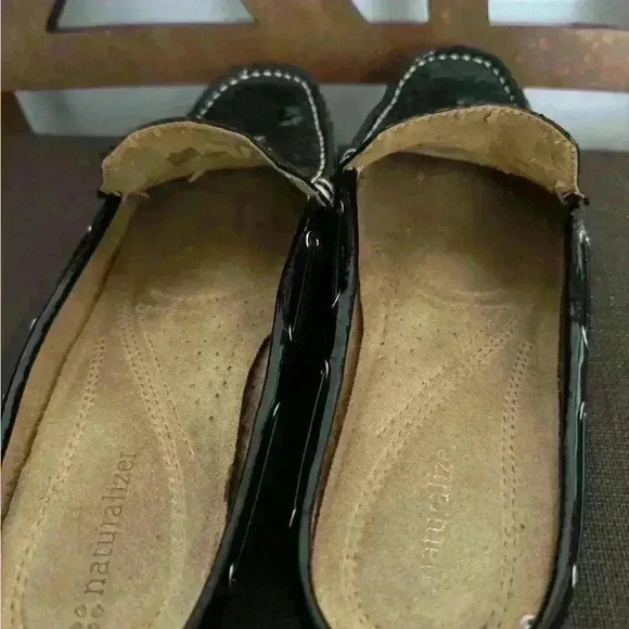 Naturalizer "Gossip" Quilted Mules Black Loafers Women's Size 10M - Picture 7 of 12